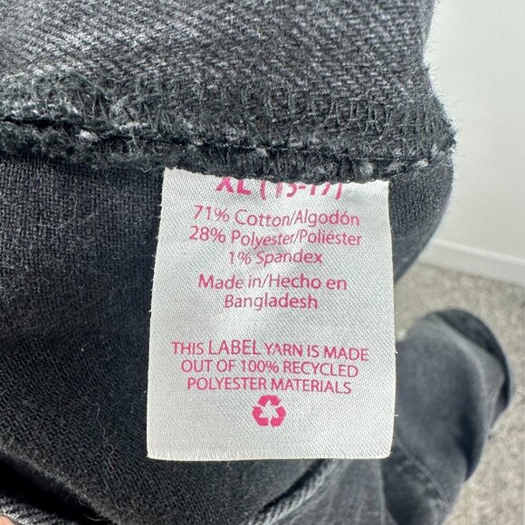 NoBo No Boundaries Black‎ Denim Shortalls Overalls Size XL Summer Casual Grunge - Picture 2 of 8